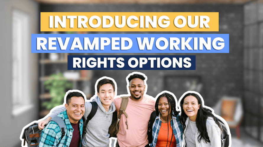 Introducing our Revamped Working Rights Options