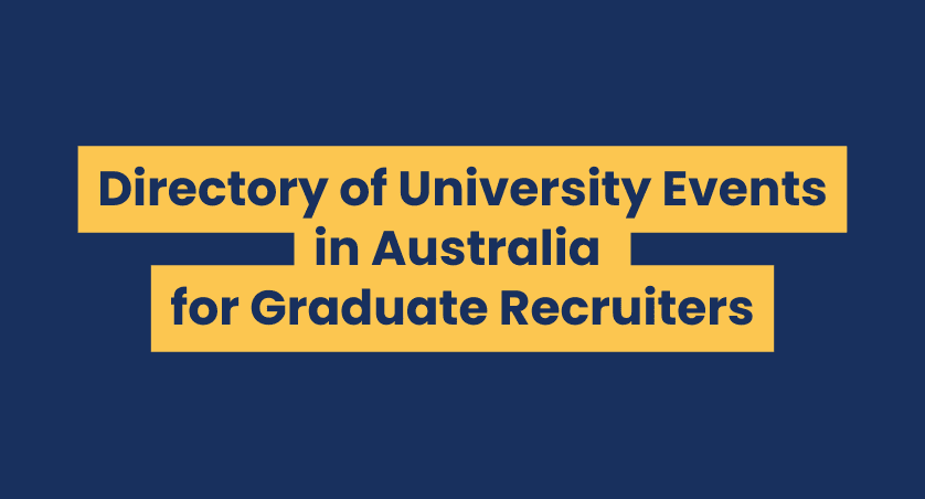 Directory of University Events in Australia for Graduate Recruiters