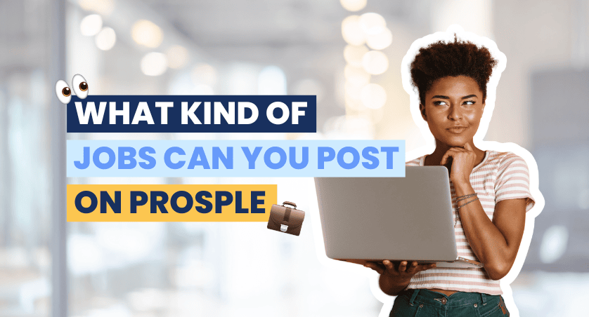 What kind of jobs can you post on Prosple? 